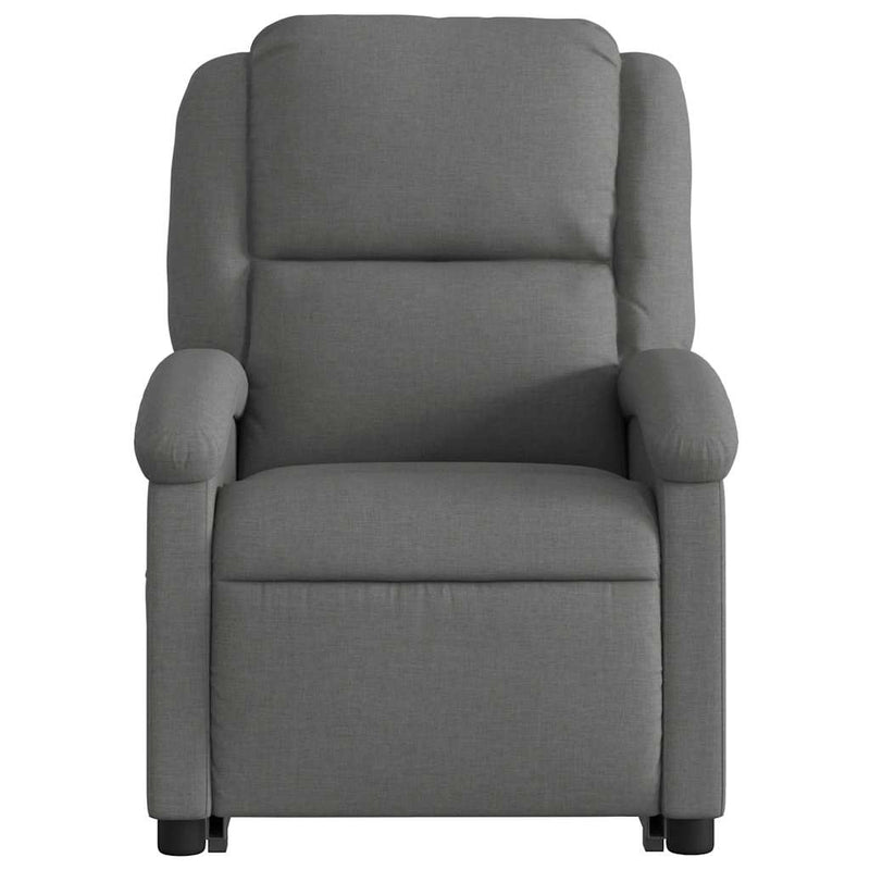 vidaXL Electric Stand up Massage Recliner Chair Dark Grey Fabric