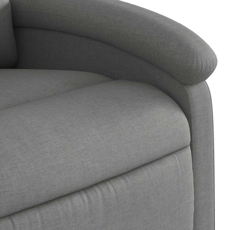 vidaXL Electric Stand up Massage Recliner Chair Dark Grey Fabric