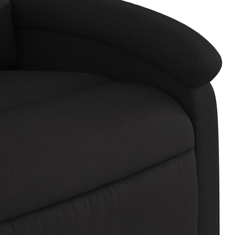 vidaXL Electric Stand up Massage Recliner Chair Black Fabric