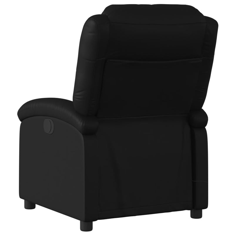 vidaXL Electric Massage Recliner Chair Black Faux Leather