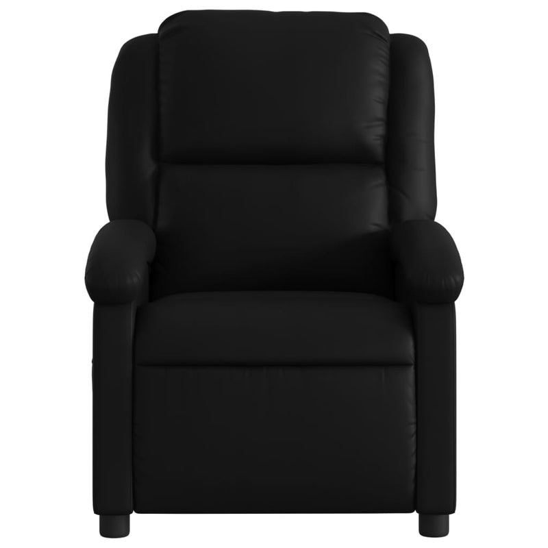 vidaXL Electric Massage Recliner Chair Black Faux Leather