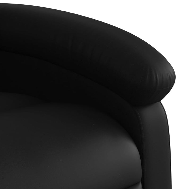 vidaXL Electric Massage Recliner Chair Black Faux Leather