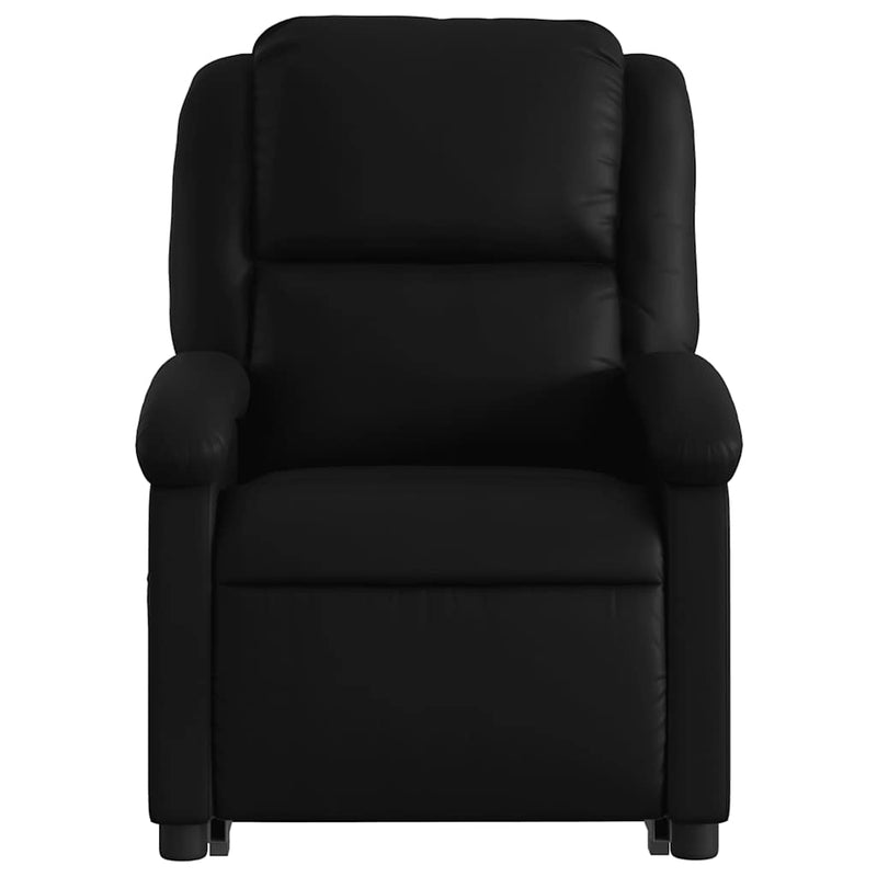 vidaXL Stand up Massage Recliner Chair Black Faux Leather