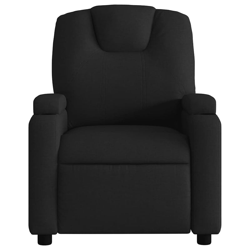 vidaXL Electric Massage Recliner Chair Black Fabric