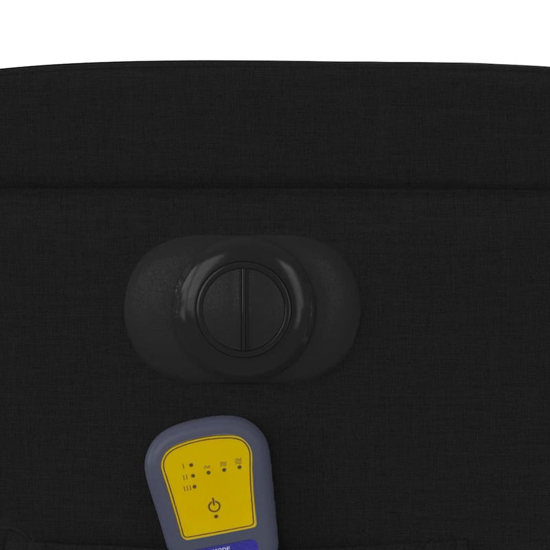 vidaXL Electric Stand up Massage Recliner Chair Black Fabric