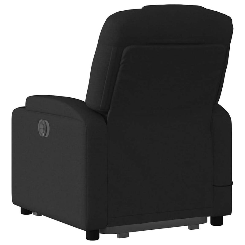 vidaXL Electric Stand up Massage Recliner Chair Black Fabric