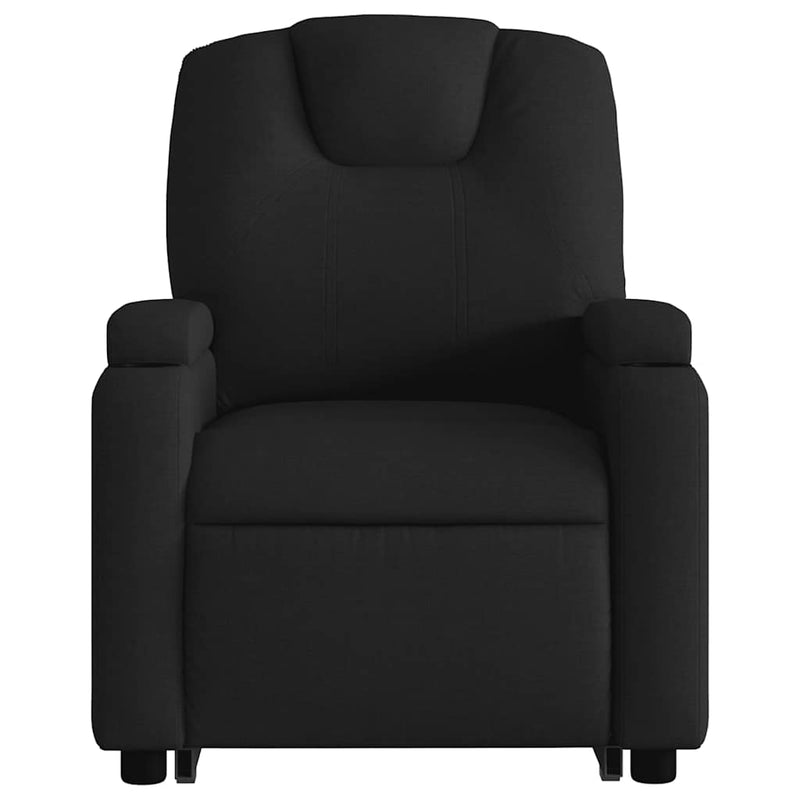 vidaXL Electric Stand up Massage Recliner Chair Black Fabric