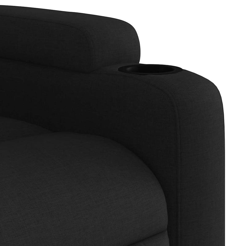 vidaXL Electric Stand up Massage Recliner Chair Black Fabric