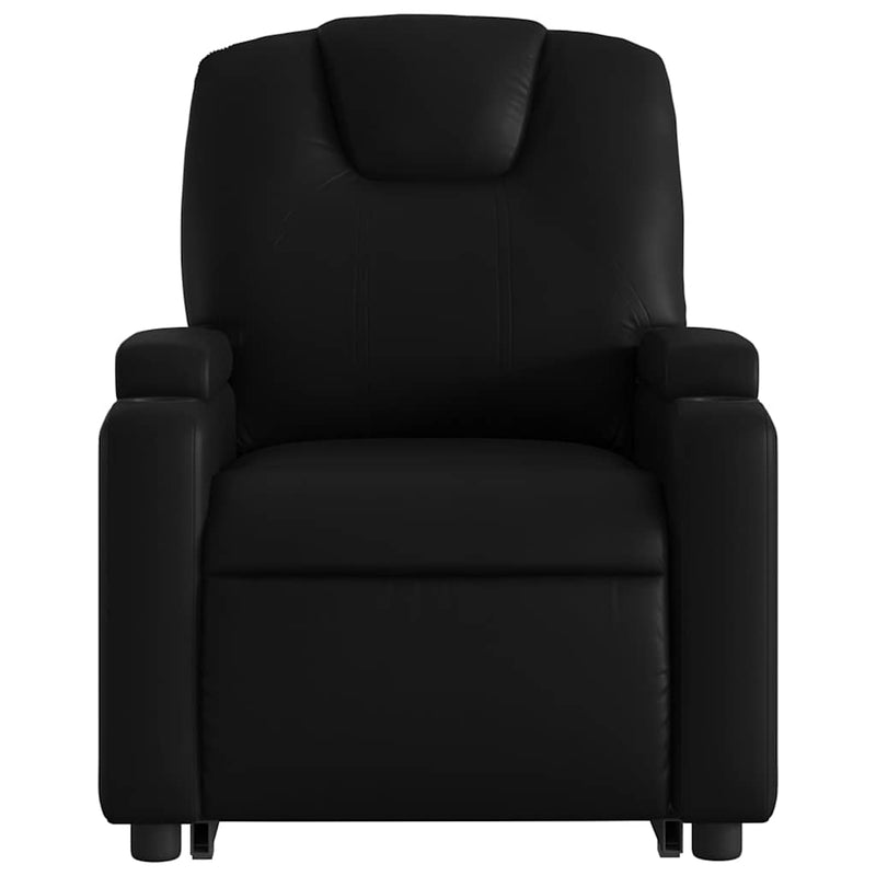 vidaXL Electric Stand up Recliner Chair Black Faux Leather