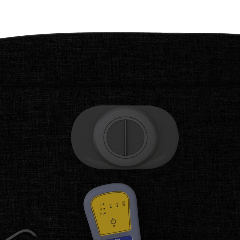 vidaXL Electric Massage Recliner Chair Black Fabric