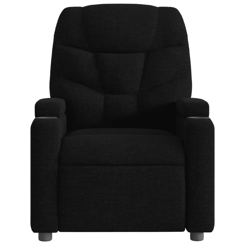 vidaXL Electric Massage Recliner Chair Black Fabric