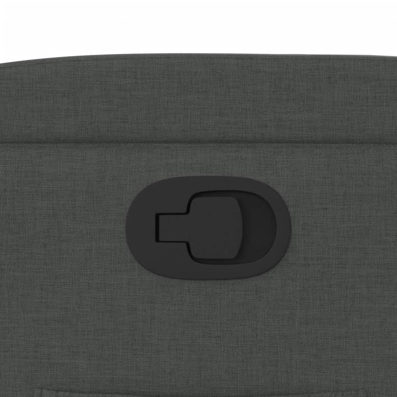 vidaXL Stand up Recliner Chair Dark Grey Fabric