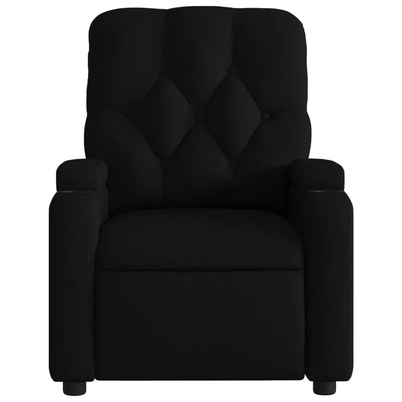 Electric Massage Recliner Chair Black Fabric