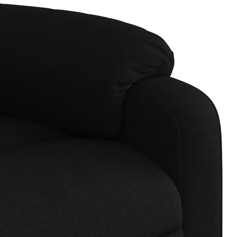 vidaXL Electric Stand up Massage Recliner Chair Black Fabric