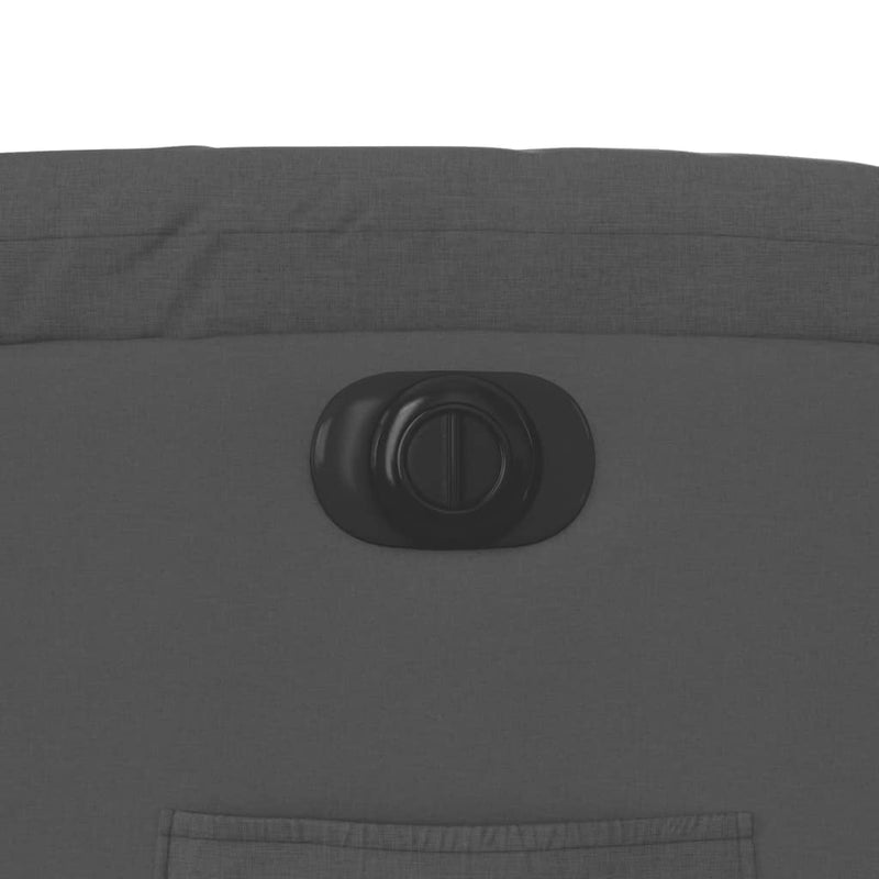 Electric Recliner Chair Dark Grey Fabric