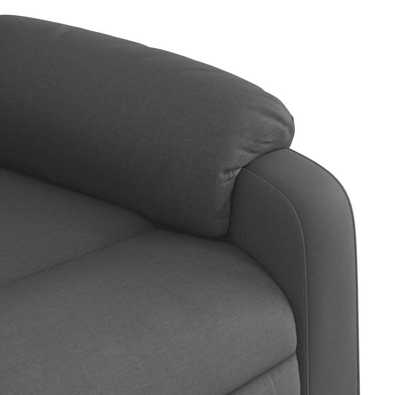 Stand up Recliner Chair Dark Grey Fabric