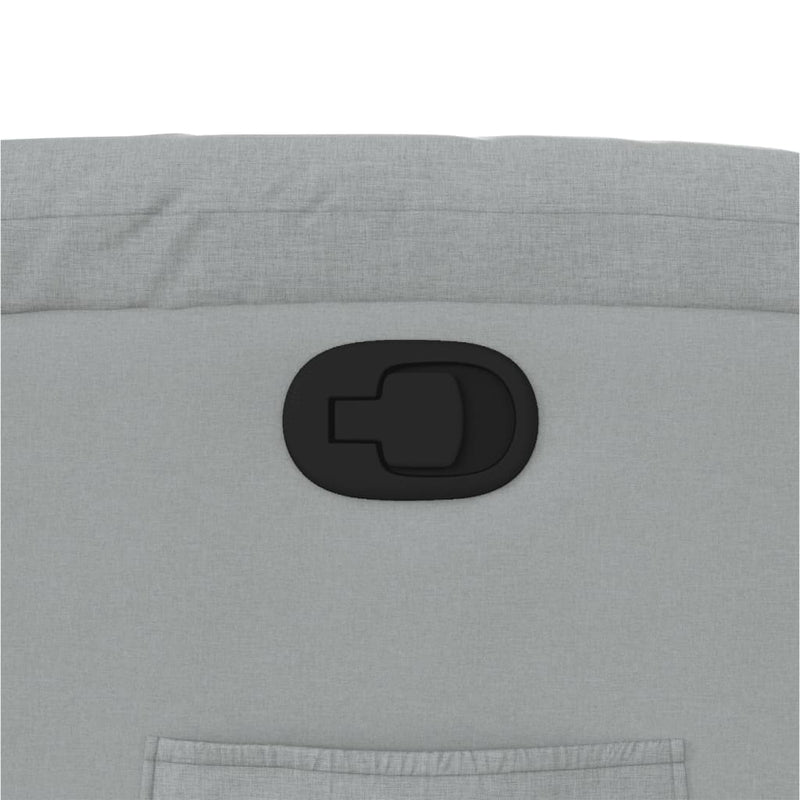 vidaXL Stand up Massage Recliner Chair Light Grey Fabric