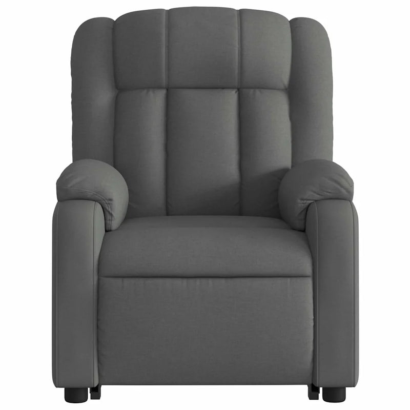 Electric Stand up Recliner Chair Dark Grey Fabric