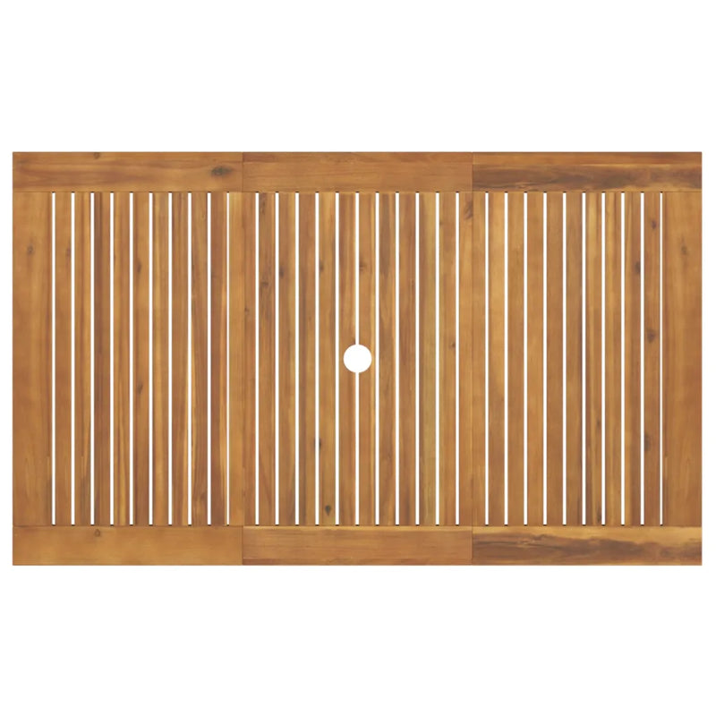 7 Piece Garden Dining Set Solid Wood Acacia