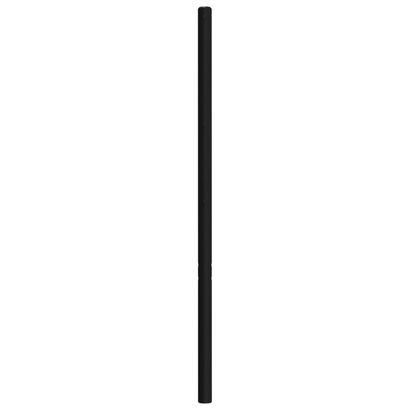 vidaXL Metal Headboard Black 107 cm King Single