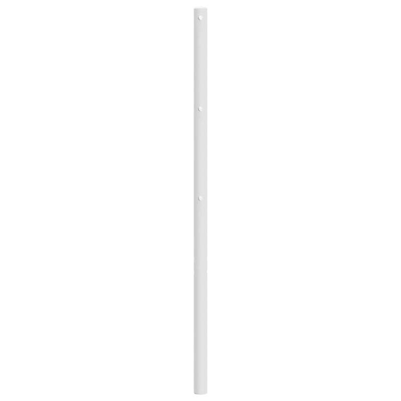vidaXL Metal Headboard White 107 cm King Single