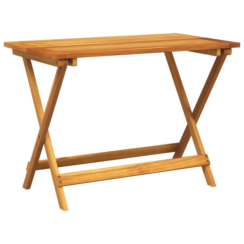 vidaXL 5 Piece Folding Garden Dining Set Solid Wood Acacia