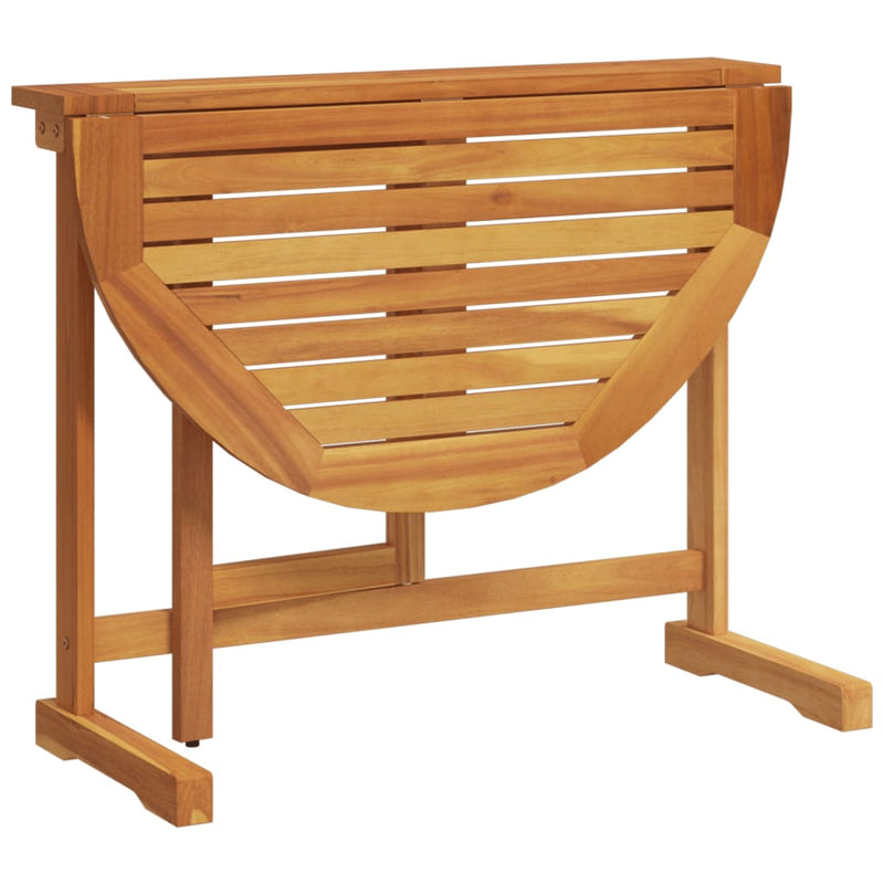 vidaXL 3 Piece Folding Garden Dining Set Solid Wood Acacia