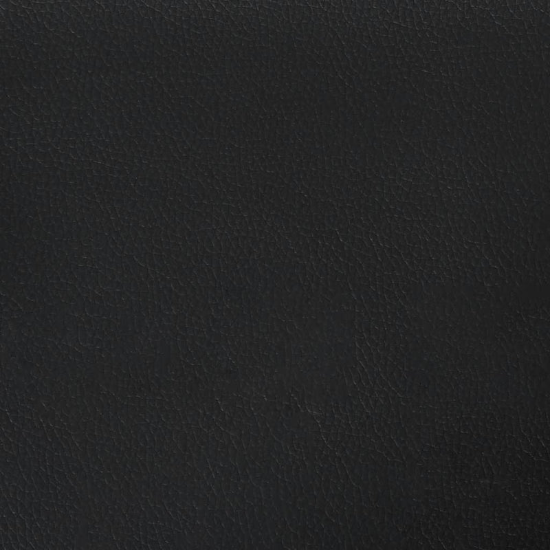 vidaXL Bench with Backrest Black 112x65.5x75 cm Faux Leather