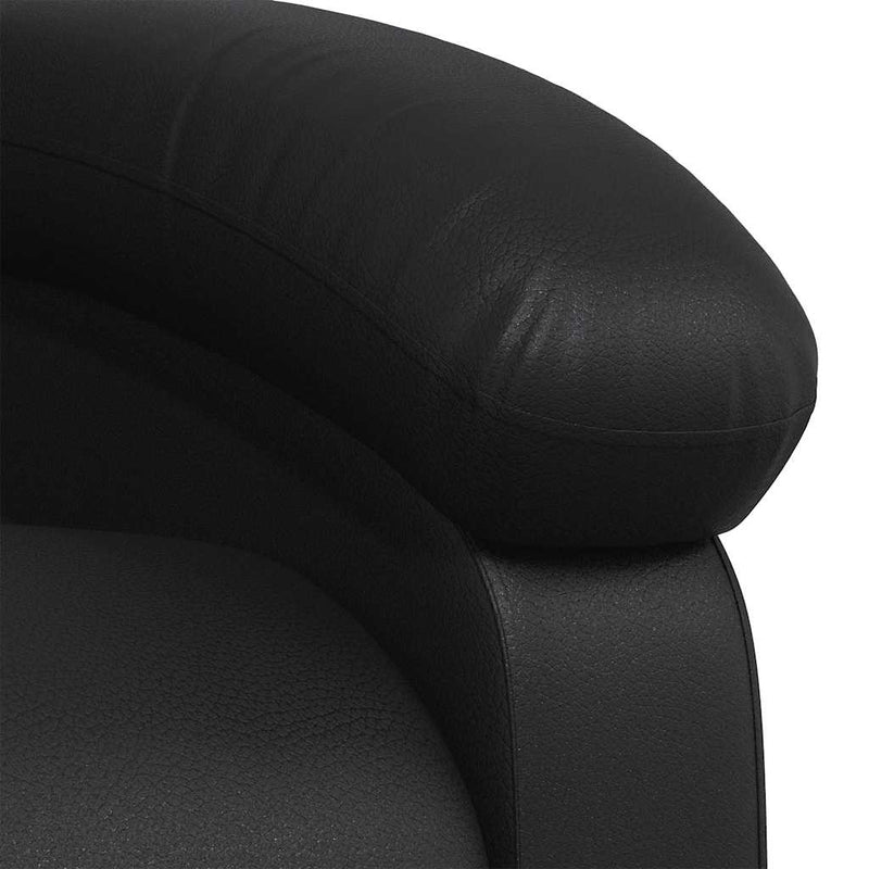 vidaXL Massage Recliner Chair Black Faux Leather