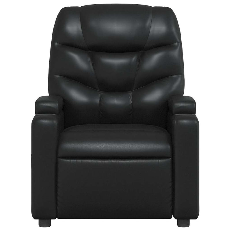 vidaXL Massage Recliner Chair Black Faux Leather
