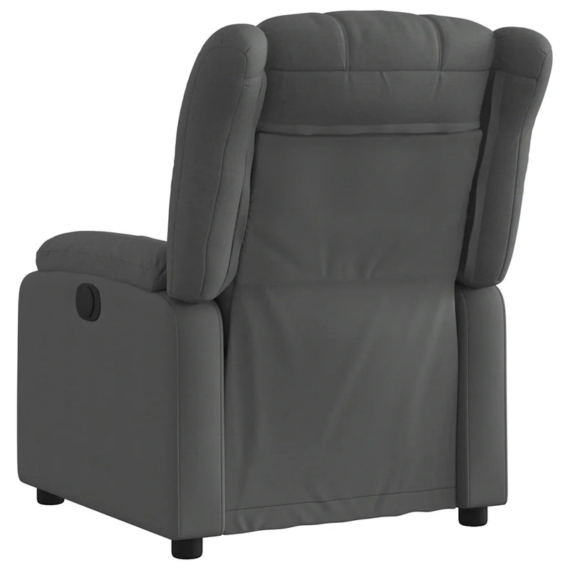 Recliner Chair Dark Grey Fabric