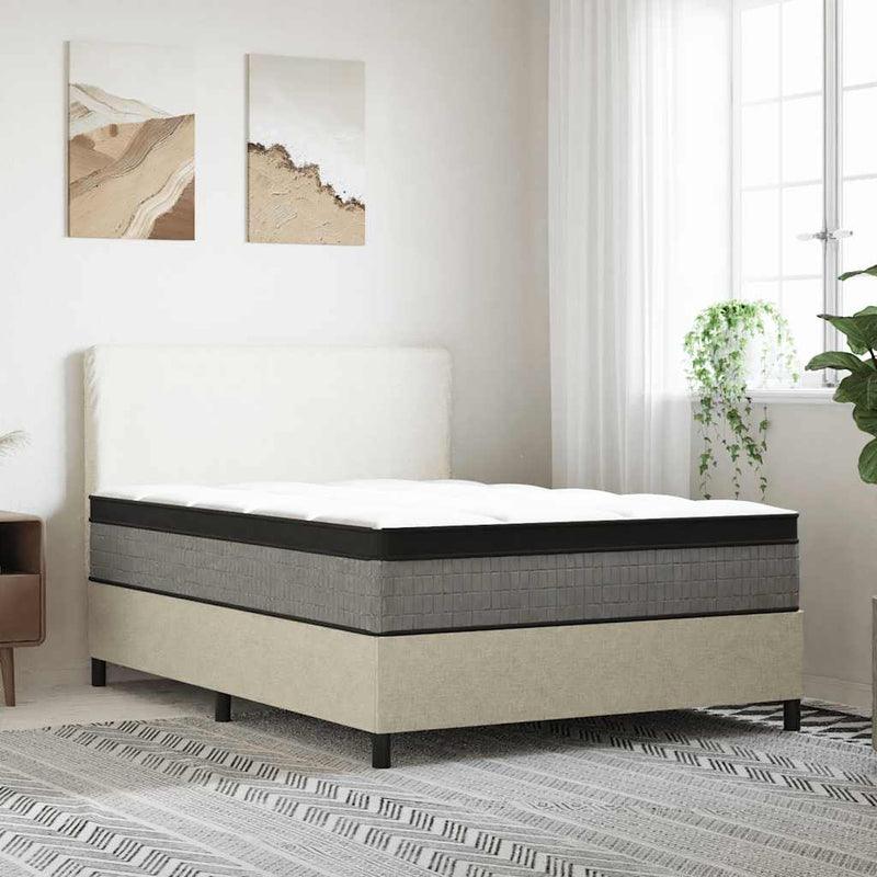 vidaXL Pocket Spring Mattress Medium Plus 137x190 cm Double Size