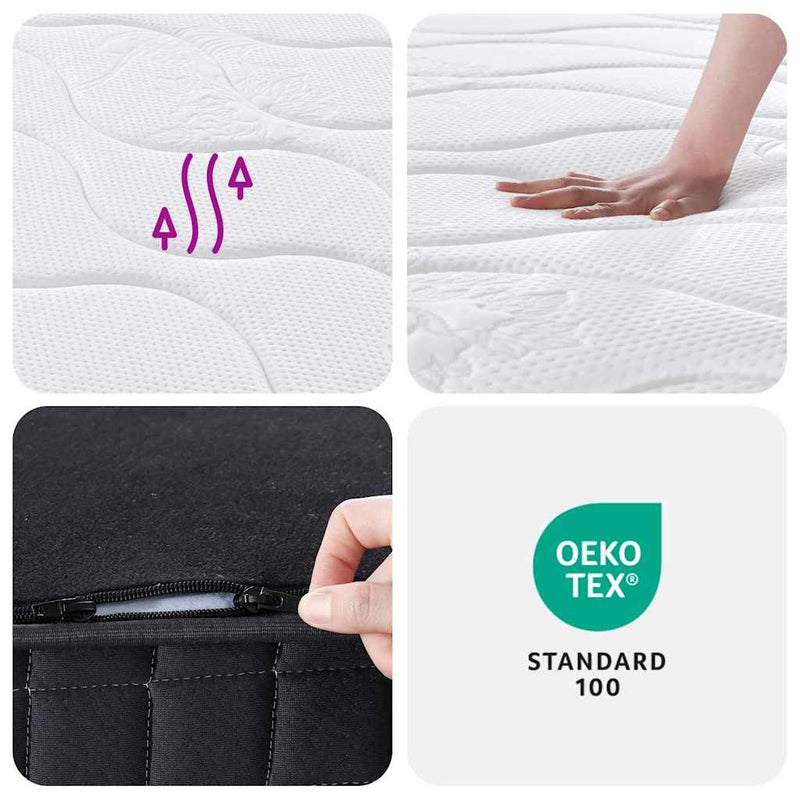 vidaXL Bonnell Spring Mattress Medium 137x190 cm Double Size