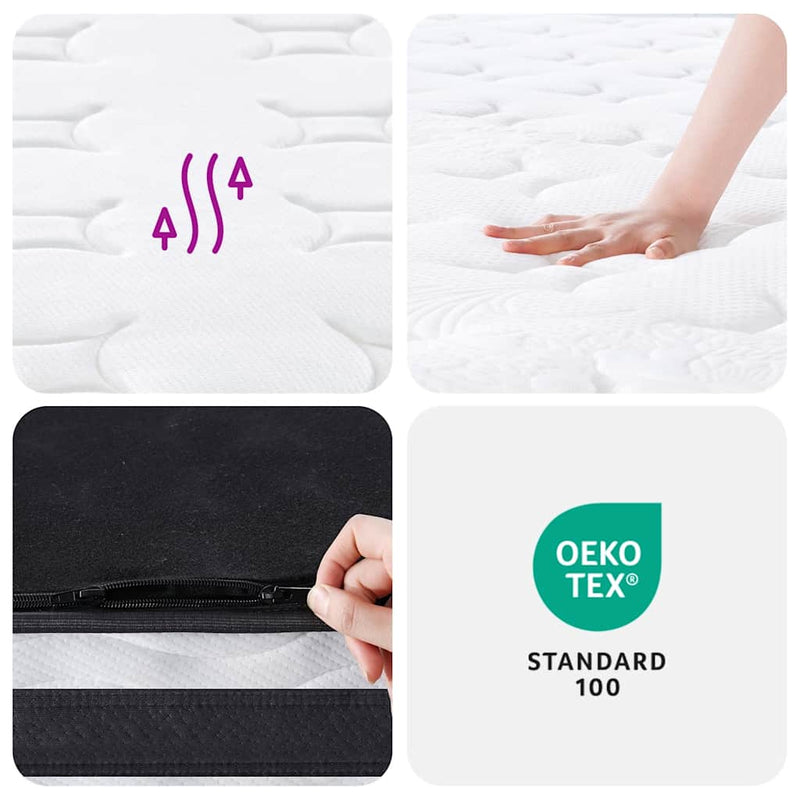 vidaXL Bonnell Spring Mattress Medium 137x190 cm Double Size