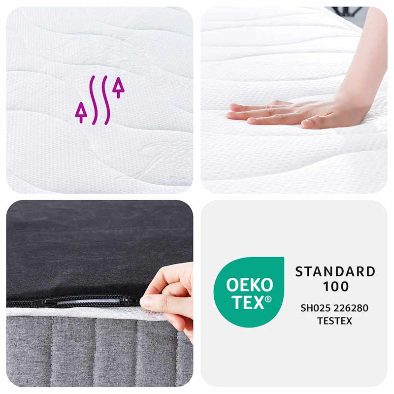 vidaXL Pocket Spring Mattress Medium 137x190 cm