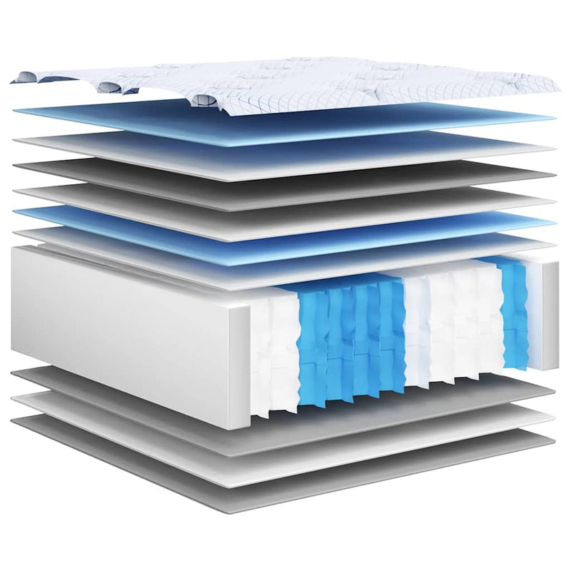 vidaXL Pocket Spring Mattress Medium 137x190 cm Double Size