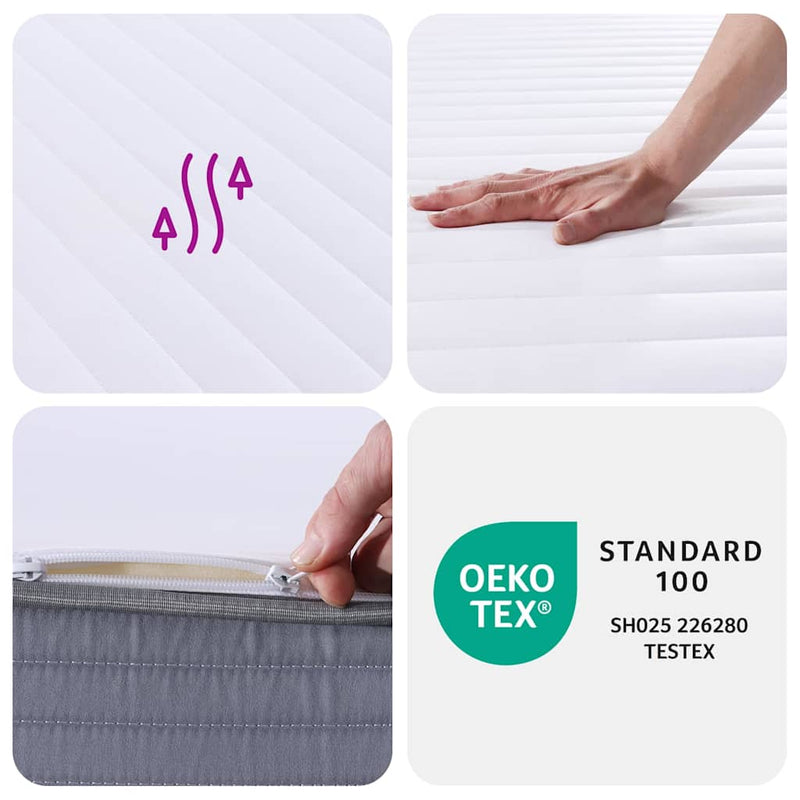 vidaXL Foam Mattress Medium Soft 137x190 cm