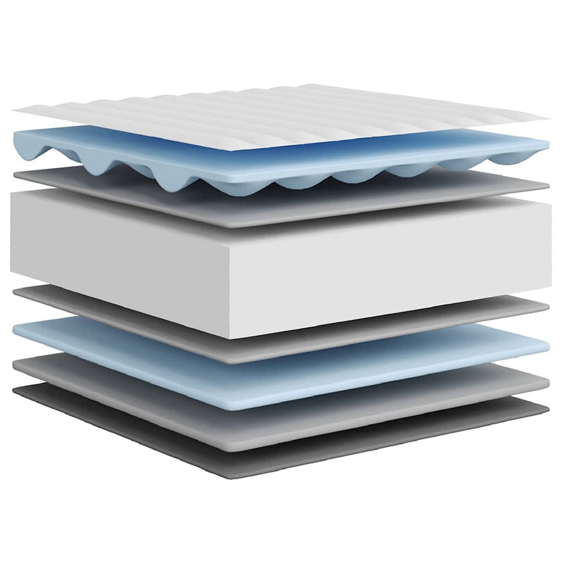 vidaXL Foam Mattress Medium Soft 152x203 cm Queen Size