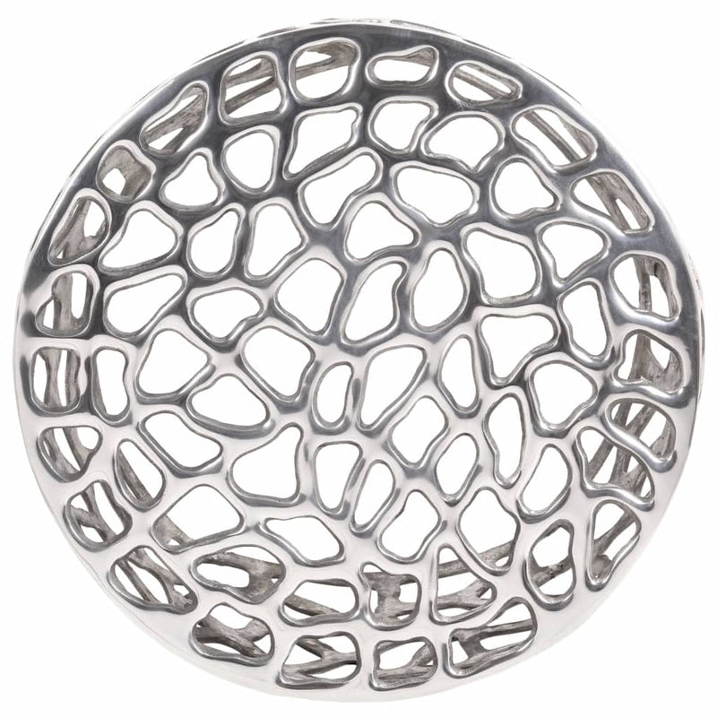 vidaXL Coffee Table Silver Ø55x31 cm Aluminium