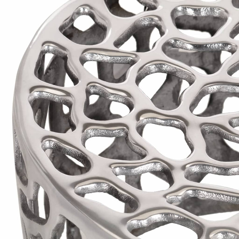 vidaXL Coffee Table Silver Ø55x31 cm Aluminium
