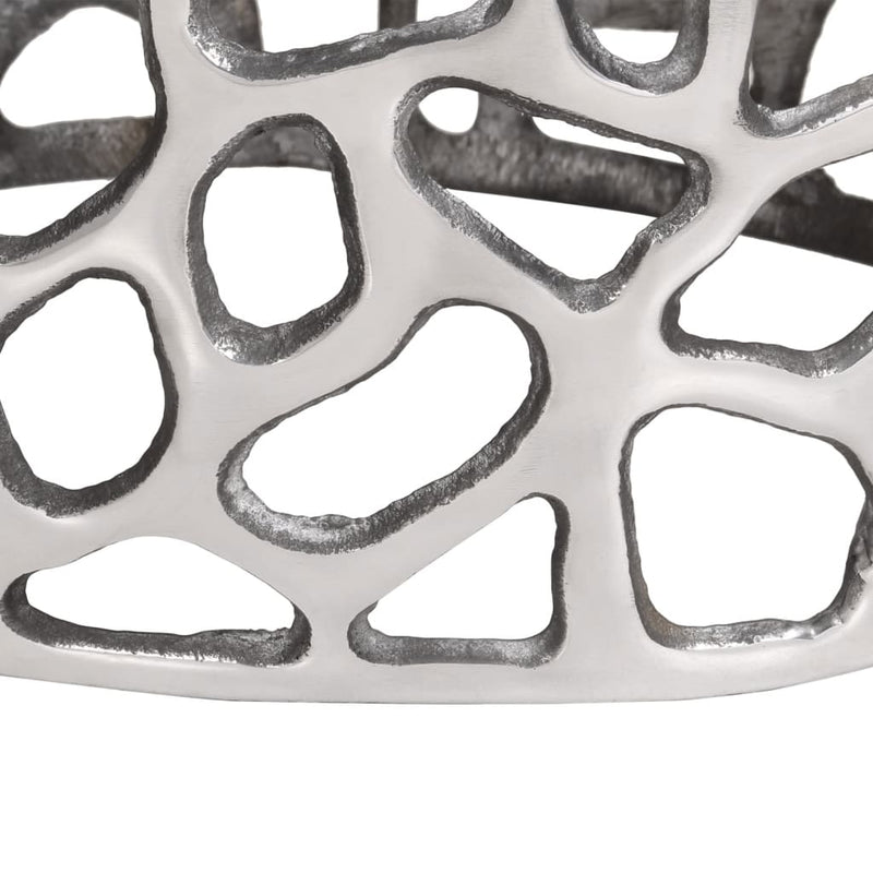 vidaXL Coffee Table Silver Ø55x31 cm Aluminium
