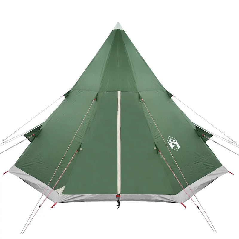 Camping Tent Tipi 4-Person Green Waterproof