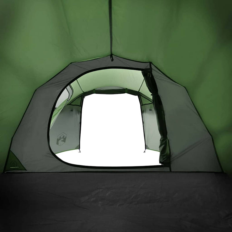 vidaXL Camping Tent Tunnel 2-Person Green Waterproof