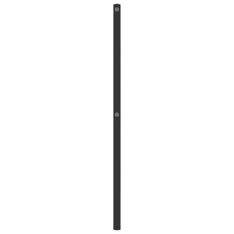 vidaXL Metal Headboard Black 90 cm