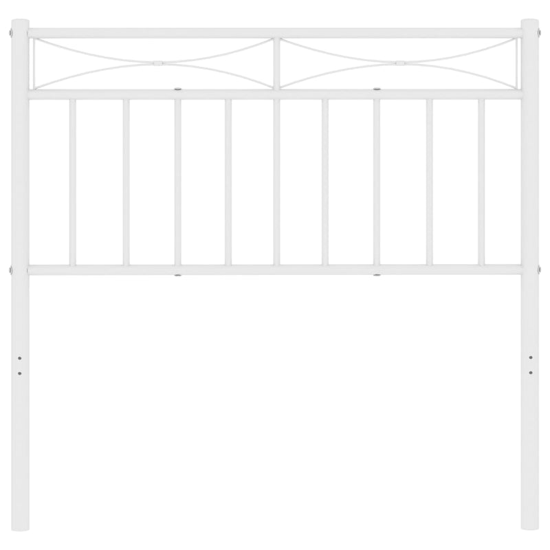 vidaXL Metal Headboard White 90 cm