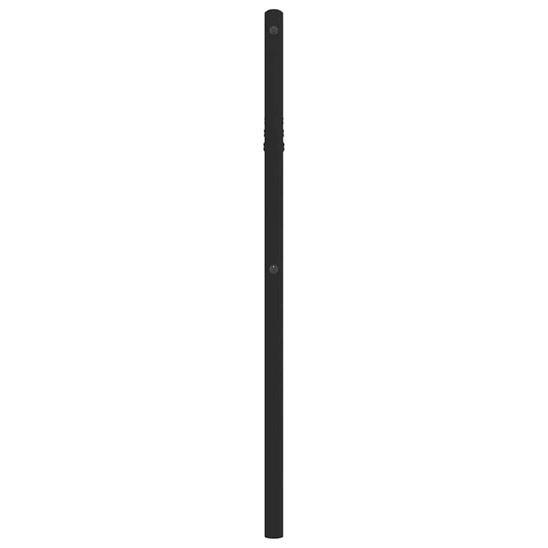 vidaXL Metal Headboard Black 90 cm