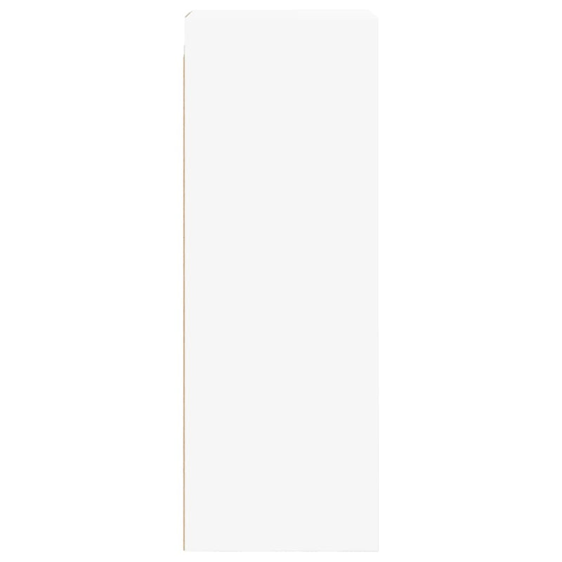 vidaXL Wall Cabinet with Glass Doors White 35x37x100 cm