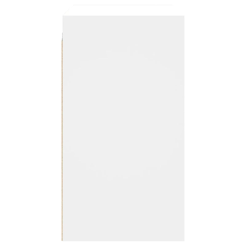 vidaXL Wall Cabinet with Glass Doors White 68x37x68.5 cm