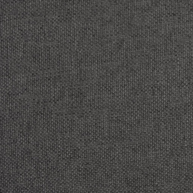 Storage Bench Foldable Dark Grey Faux Linen