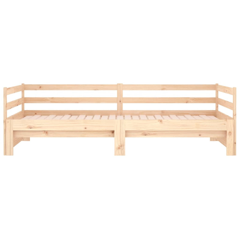 Day Bed with Trundle 90x190 cm Solid Wood Pine